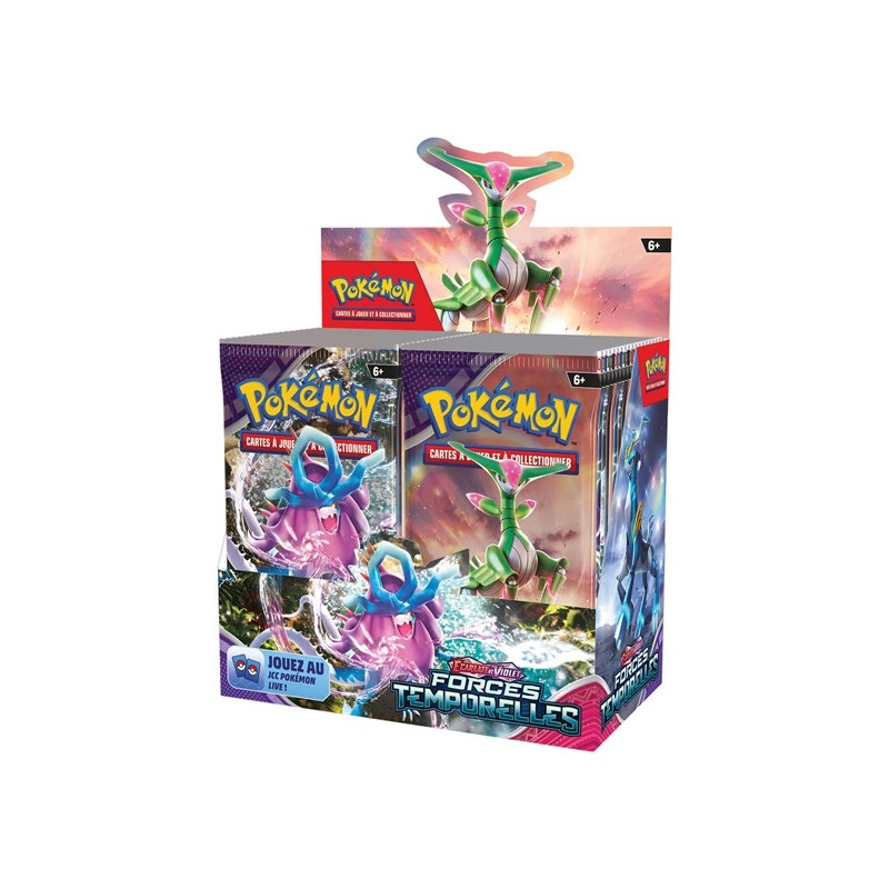 Pokémon Display mit 36 Boostern SV05 Gewalten der Zeit (französisch)