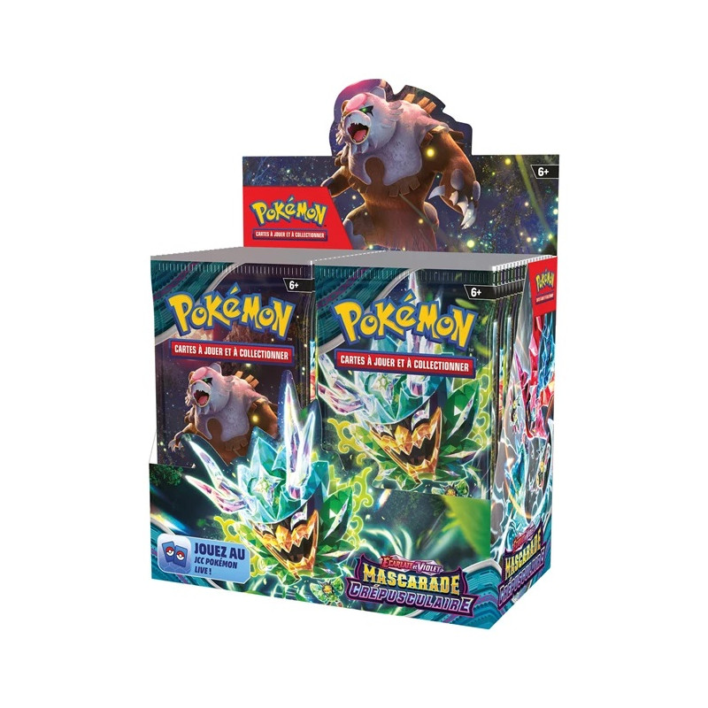 Pokémon Display mit 36 Boostern SV06 Maskerade im Zwielicht (französisch)