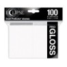 Eclipse Gloss White Deck Protector Sleeves Standard (100)