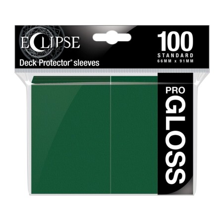 Eclipse Gloss Green Deck Protector Sleeves Standard (100)
