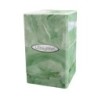 Satin Tower Deck Box - Marble Lime Green, White