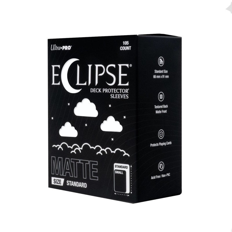 ECLIPSE Matte White Deck Protector Sleeves Standard (105)
