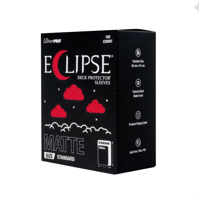 ECLIPSE Matte Red Deck Protector Sleeves Standard (105)