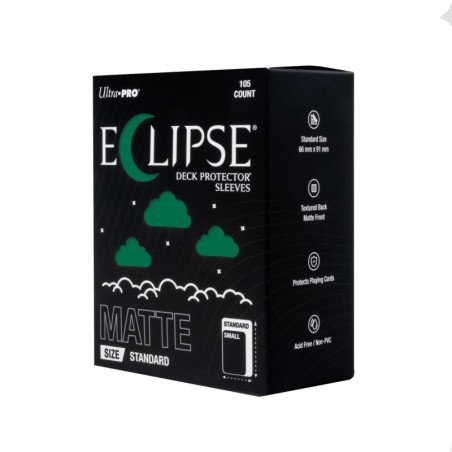 ECLIPSE Matte Green Deck Protector Sleeves Standard (105)