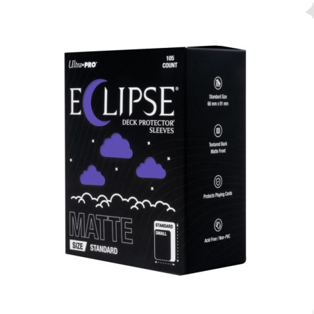 ECLIPSE Matte Purple Deck Protector Sleeves Standard (105)