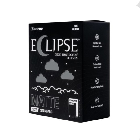 ECLIPSE Matte Grey Deck Protector Sleeves Standard (105)