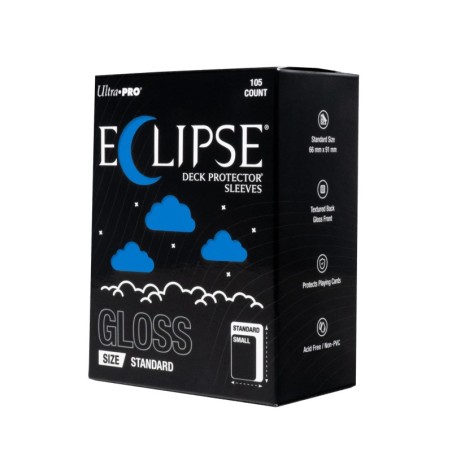 ECLIPSE Gloss Blue Deck Protector Sleeves Standard (105)