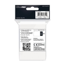 PRO-Matte White Deck Protector Sleeves Standard (50)