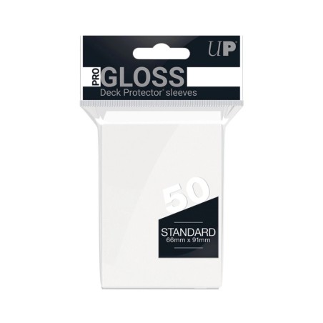 PRO-Gloss White Deck Protector Sleeves Standard (50)