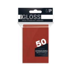 PRO-Gloss Red Deck Protector Sleeves Standard (50)