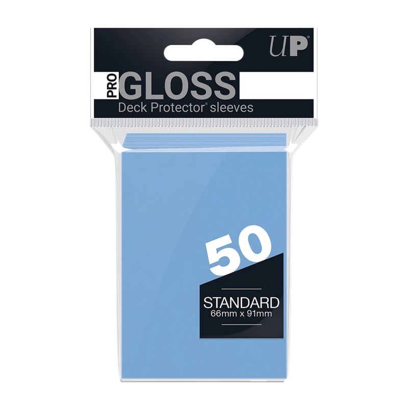 PRO-Gloss Light Blue Deck Protector Sleeves Standard (50)