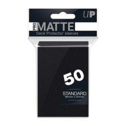 PRO-Matte Black Deck Protector Sleeves Standard (50)