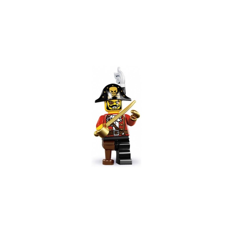 LEGO Minifiguren Serie 8 8833 Piratenkapitän