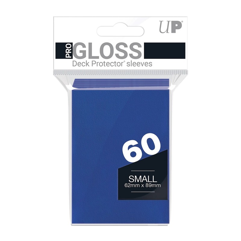PRO-Gloss Blue Deck Protector Sleeves Small (60)