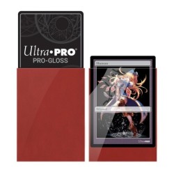 PRO-Gloss Red Deck Protector Sleeves Small (60)