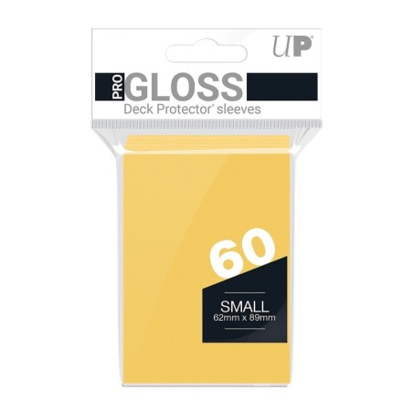 PRO-Gloss Yellow Deck Protector Sleeves Small (60)