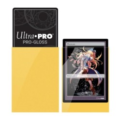 PRO-Gloss Yellow Deck Protector Sleeves Small (60)