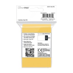PRO-Gloss Yellow Deck Protector Sleeves Small (60)