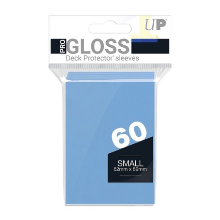 PRO-Gloss Light Blue Deck Protector Sleeves Small (60)