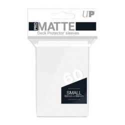PRO-Matte White Deck Protector Sleeves Small (60)