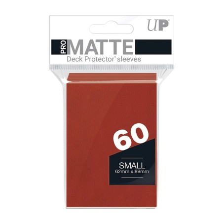 PRO-Matte Red Deck Protector Sleeves Small (60)