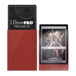 PRO-Matte Red Deck Protector Sleeves Small (60)