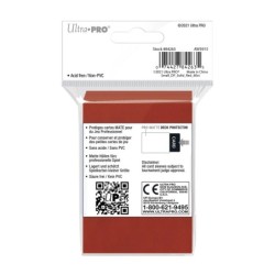 PRO-Matte Red Deck Protector Sleeves Small (60)