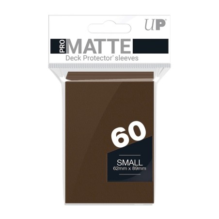 PRO-Matte Brown Deck Protector Sleeves Small (60)