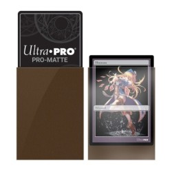 PRO-Matte Brown Deck Protector Sleeves Small (60)