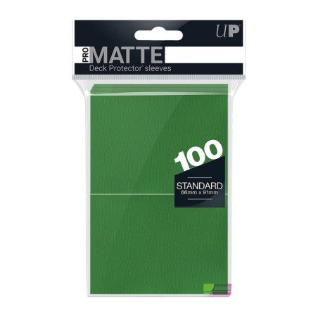 PRO-Matte Green Deck Protector Sleeves Standard (100)