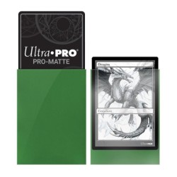 PRO-Matte Green Deck Protector Sleeves Standard (100)