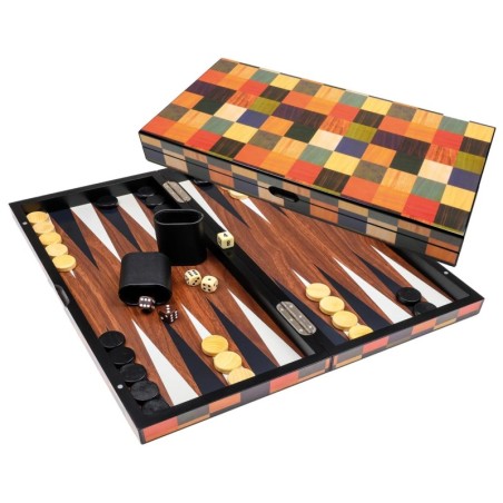 Backgammon - fourni - grand - fermeture magnétique