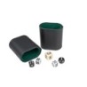 Backgammon Alonnisos, Reise, schwarz, Kunstleder, Tragegriff