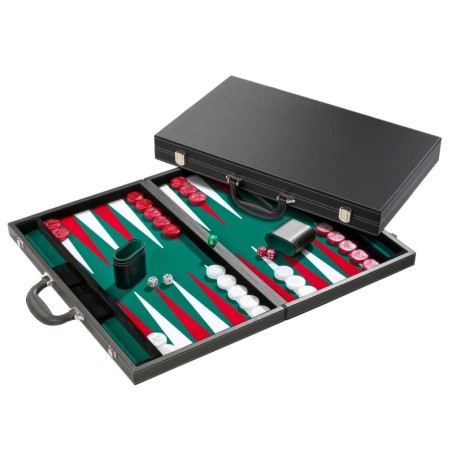 Backgammon grün, Turnier, Kunstleder