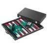 Backgammon vert - grand - similicuir
