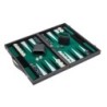 Backgammon - nero - verde - medio - similpelle