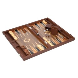 Backgammon - Polyegos - grand - similicuir