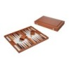 Backgammon marron - grand - similicuir