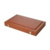 Backgammon marron - grand - similicuir