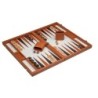 Backgammon marron - grand - similicuir