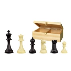 Schachfig. Nerva, KH 95mm, Kunststoff, schwarz creme