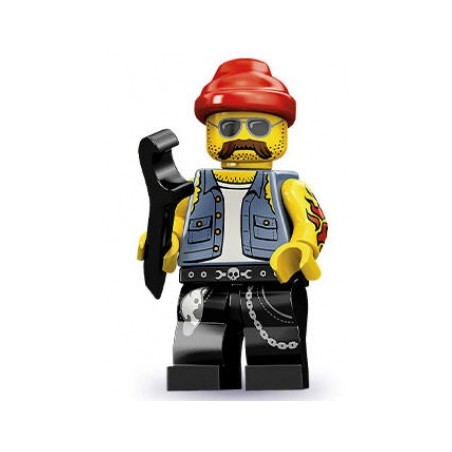LEGO Minifigure Serie 10 71001 Meccanico di moto