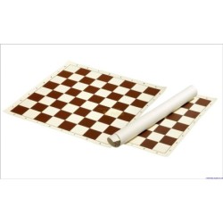 Schachbrett rollbar, Feld 50mm, aus Kunststoff, braun creme