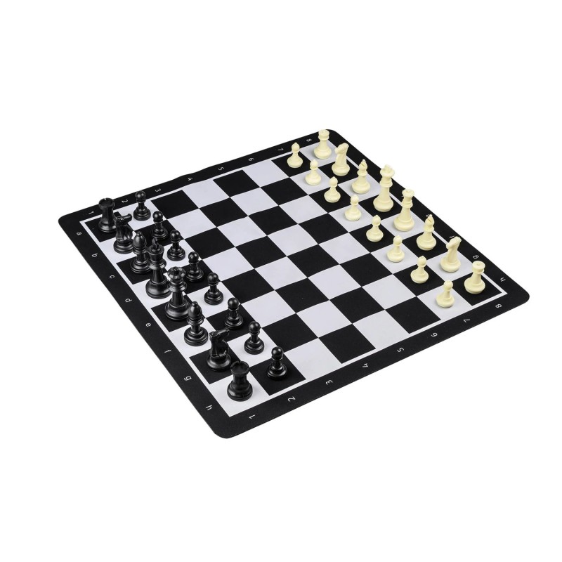 Set d'échecs enroulable - case 55mm - pièces plastique