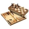 Set d'échecs-Backgammon-Dames - case 40mm