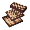Set d'échecs-Backgammon-Dames - case 30mm