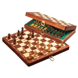 Scacchi da viaggio DeLuxe - casella 30mm - magnetico