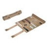 Backgammon, voyage, enroulable, similicuir