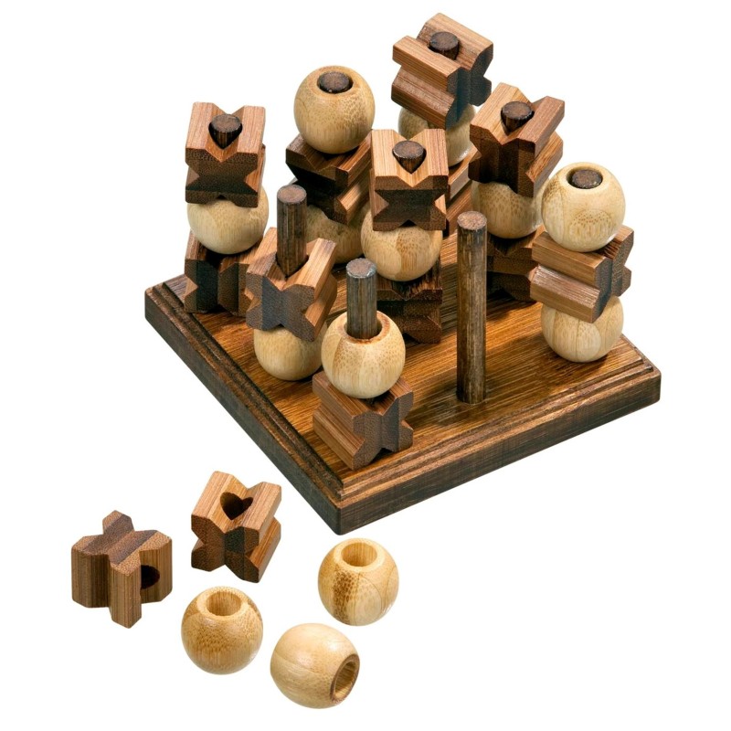 Tic Tac Toe - 3-D - bambou