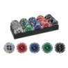 100 fiches da poker con supporto in plastica